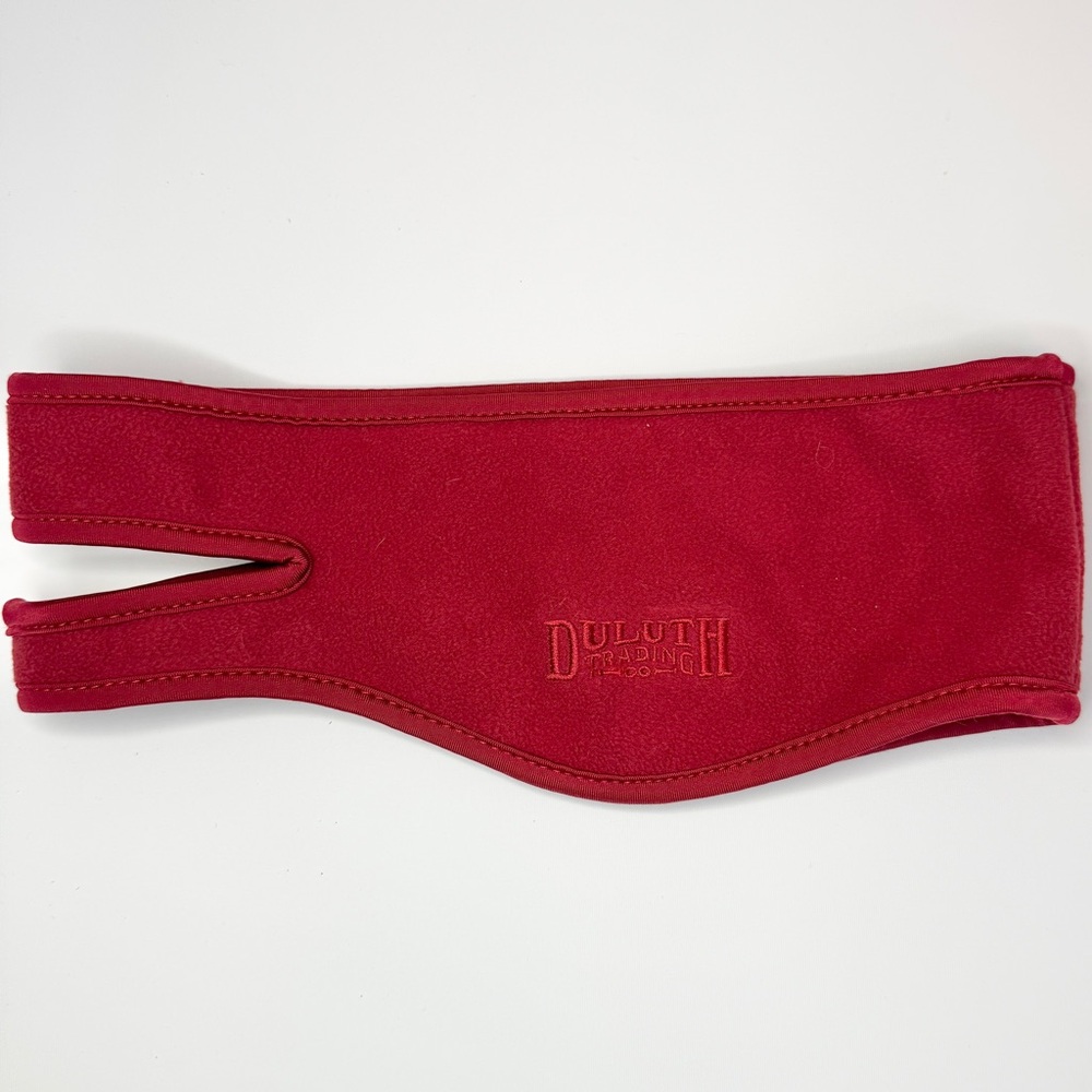 Duluth Trading Co Men's Ball Cap Fleece Ear Warmer M/L Dark Red